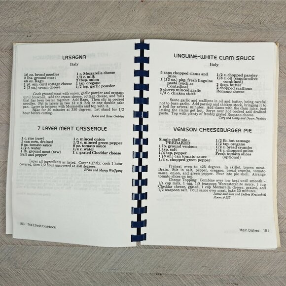 Vintage Ethnic Cookbook Western Pennsylvania Local Recipes Spiral Bound - Picture 7 of 9